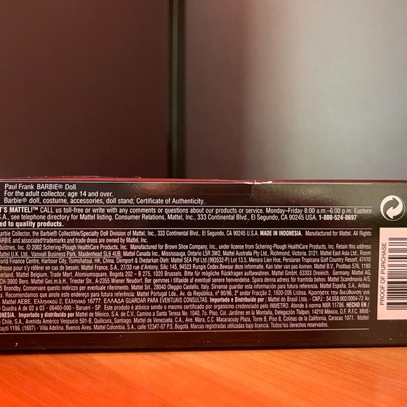 Barbie Paul Frank Doll - Rare 2004 Limited Edition - Picture 5 of 10